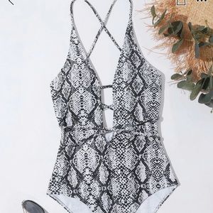 Snake skin bathing suit